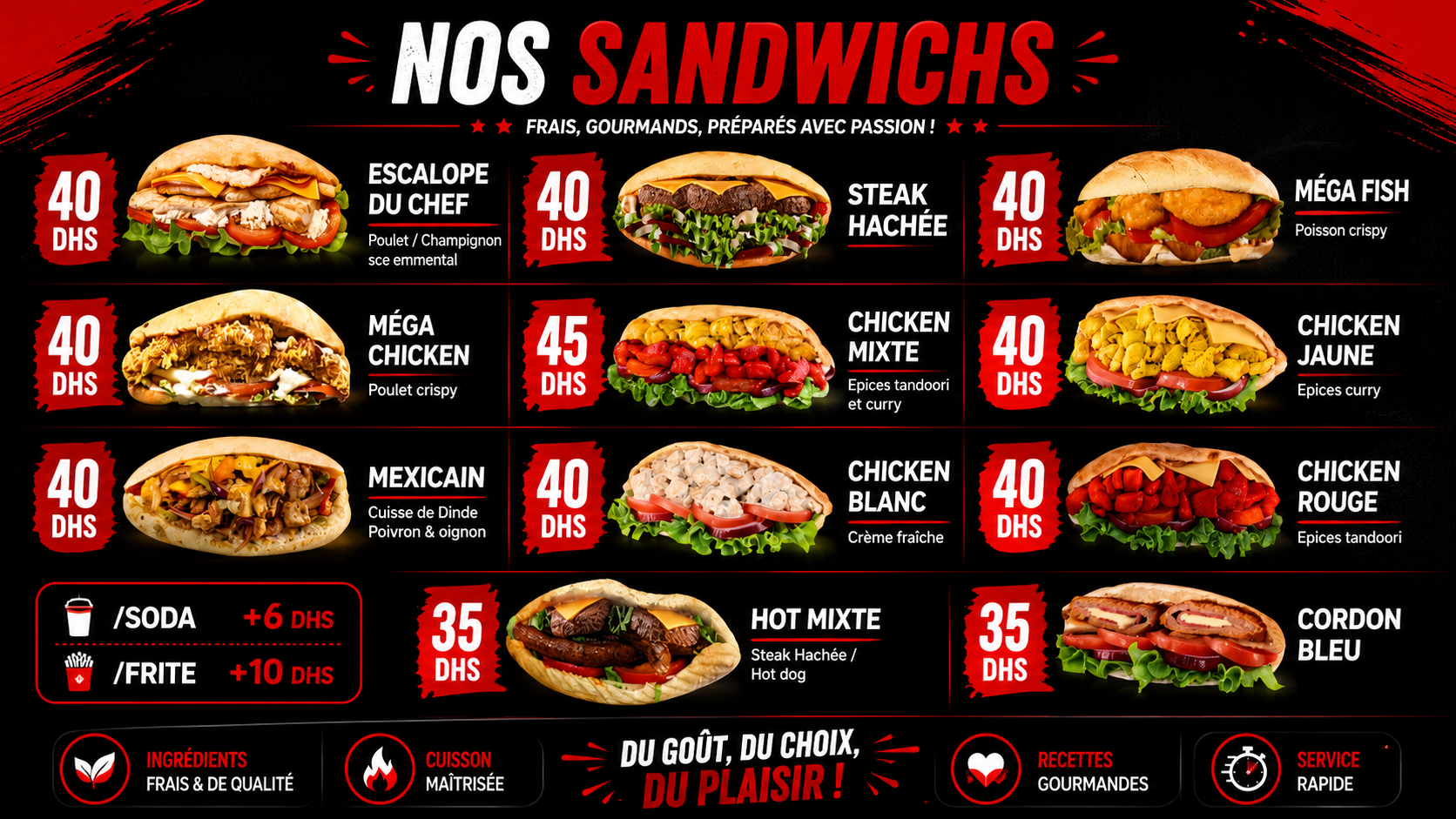 Our Sandwichs